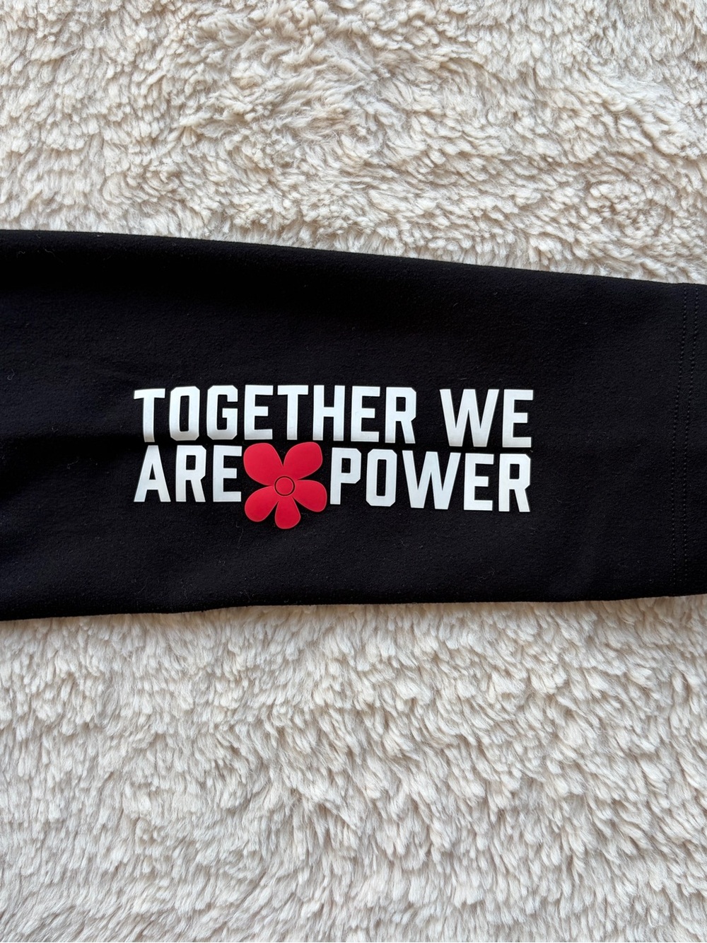 Peloton Black Kids Athletic Leggings with White Logo - Picture 3 of 6